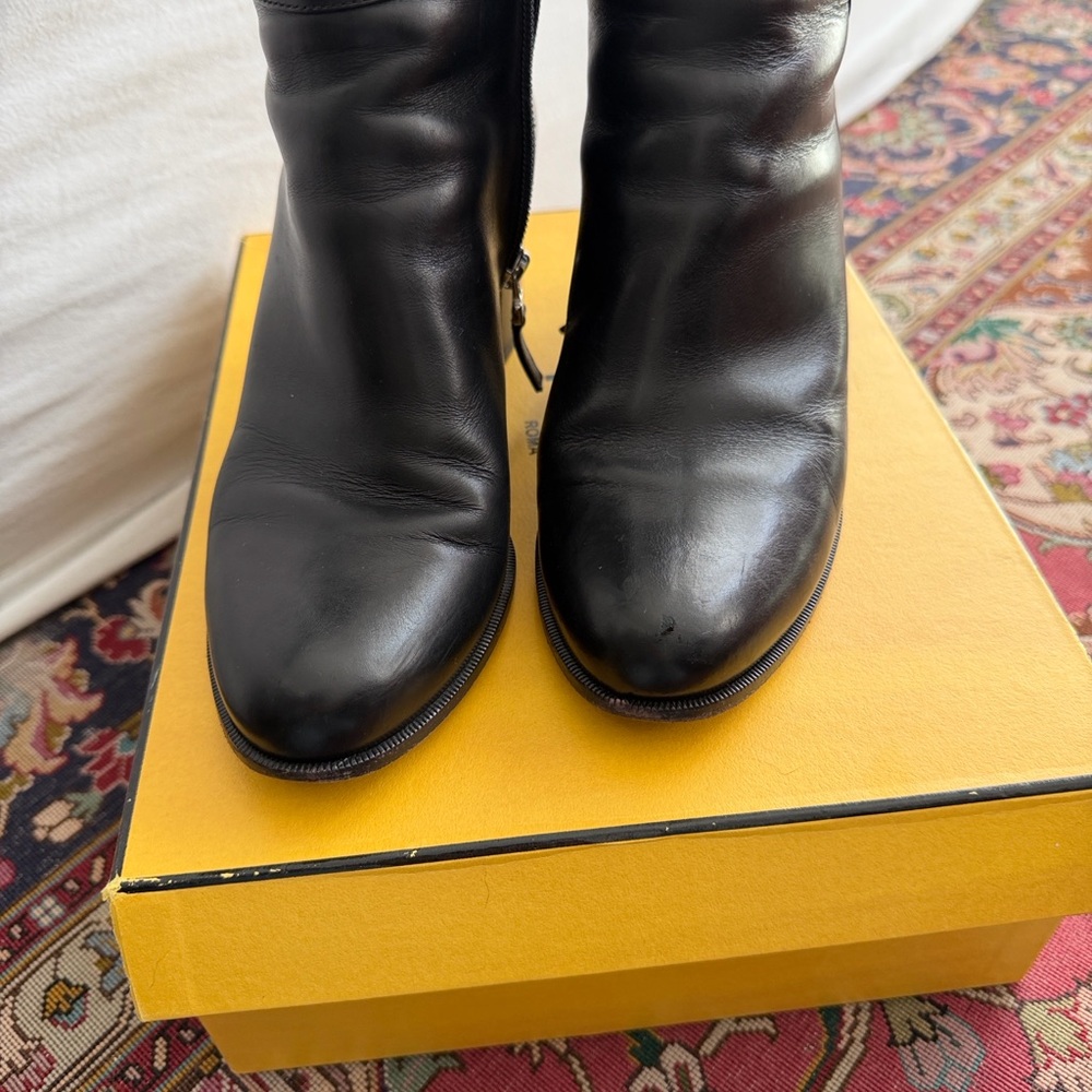 FENDI Black Women's Leather Ankle Boots - Picture 10 of 16